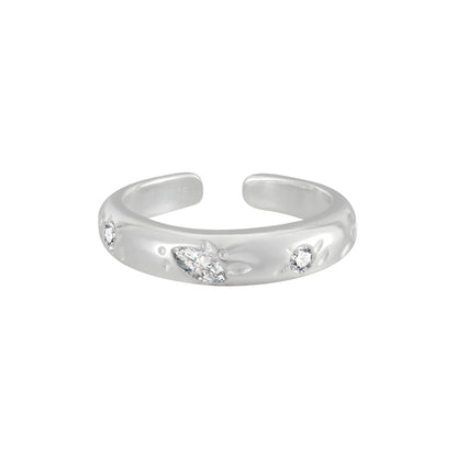 Versatile Sparkle Adjustable Ring