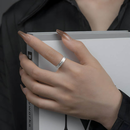Glacial Shard Adjustable Ring