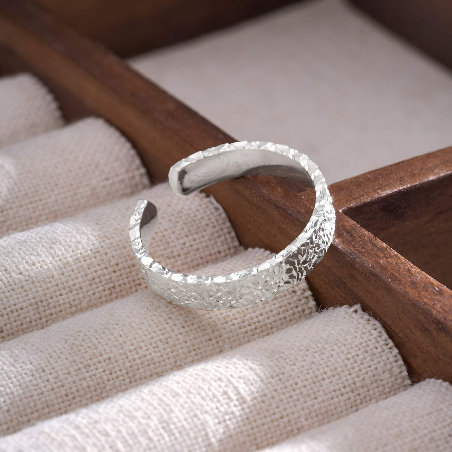 Glacial Shard Adjustable Ring