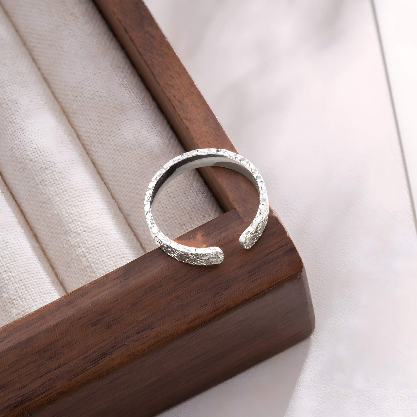 Glacial Shard Adjustable Ring