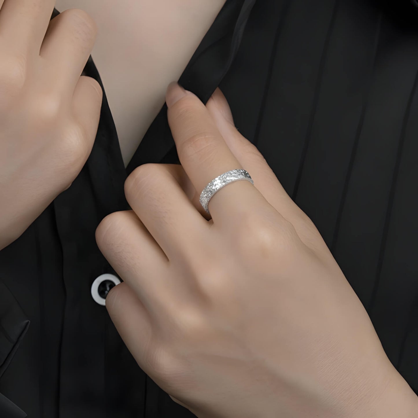 Glacial Shard Adjustable Ring