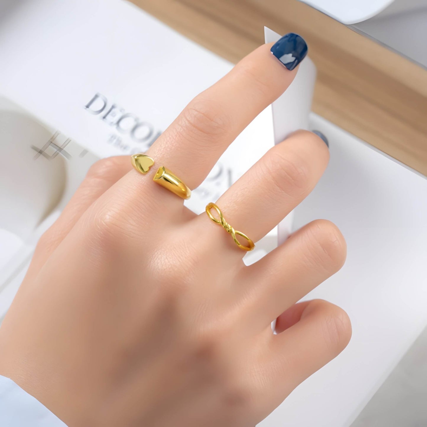 Adjustable Heart Ring