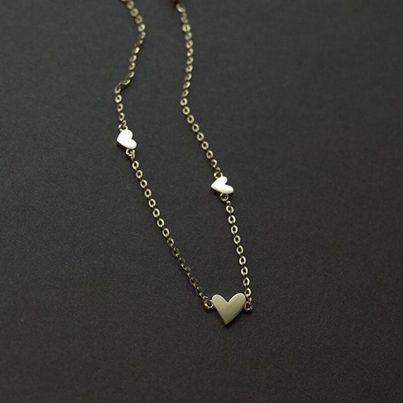 Stackable Heart Bracelet with Hearts