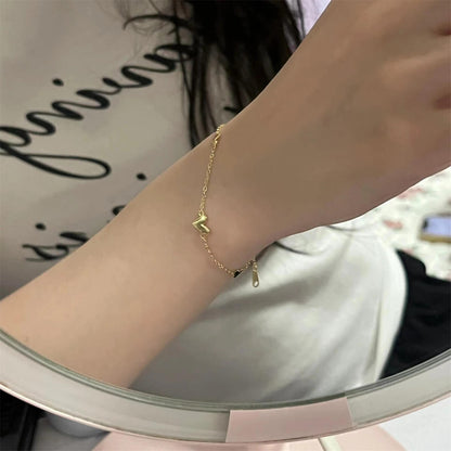 Stackable Heart Bracelet with Hearts