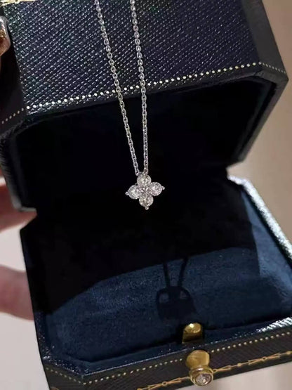 Four-Leaf Clover Silver Necklace