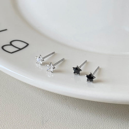 Dazzling Star Zirconia Stud Earrings