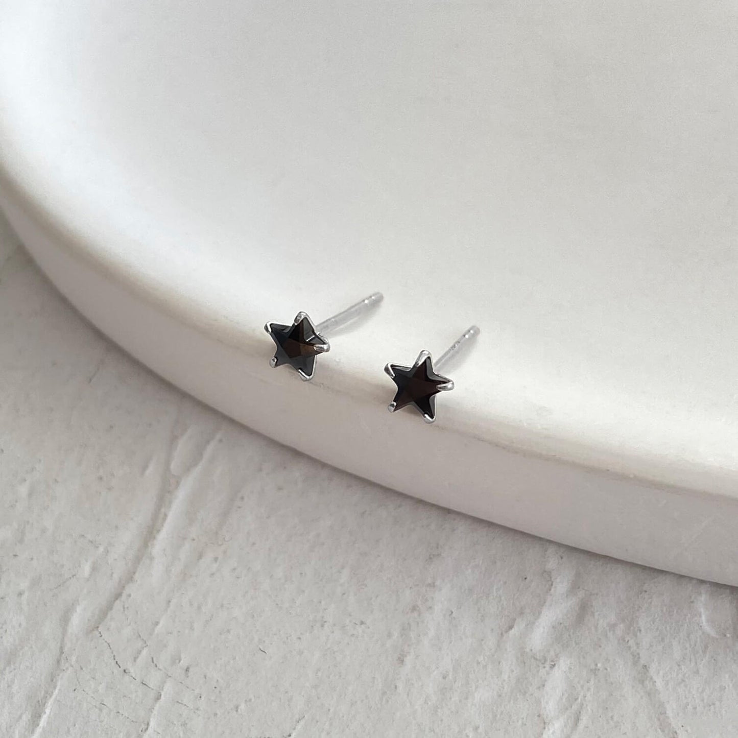 Dazzling Star Zirconia Stud Earrings